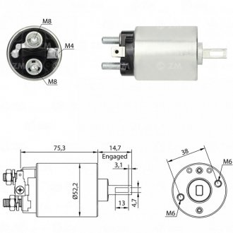 Втягуюче реле стартера ZM ZM780
