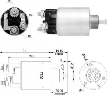 Втягуюче реле стартера ZM ZM7860
