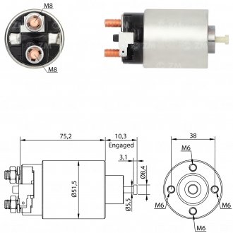 Втягуюче реле стартера ZM ZM791