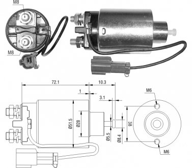 Втягуюче реле стартера ZM ZM792