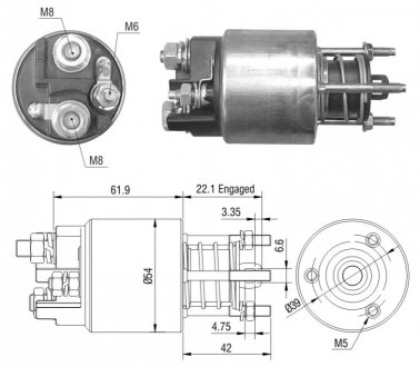 Втягуюче реле стартера ZM ZM8395