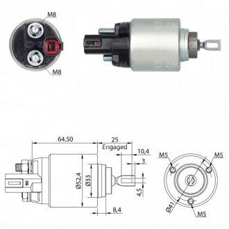 Втягуюче реле стартера ZM ZM 9382