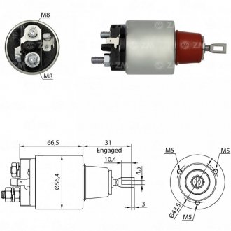 Втягуюче реле стартера ZM ZM975