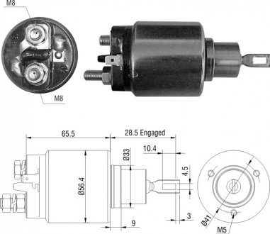 Втягуюче реле стартера ZM ZM976