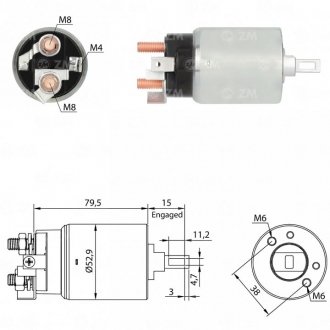 Втягуюче реле стартера ZM ZM 981